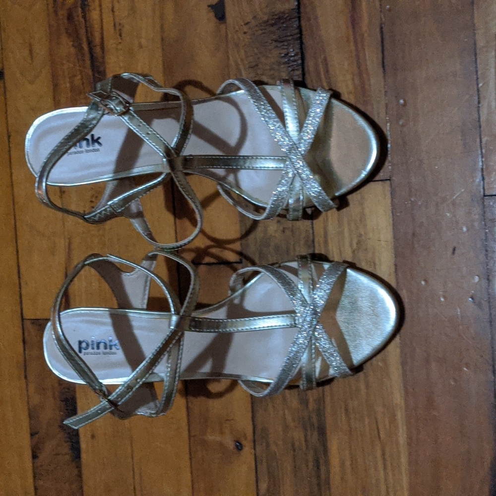 Brand New Elegant Gold Evening Heels